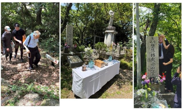 2025年6月、静岡市の浅間神社裏にある賎機山で行われた日米合同慰霊祭