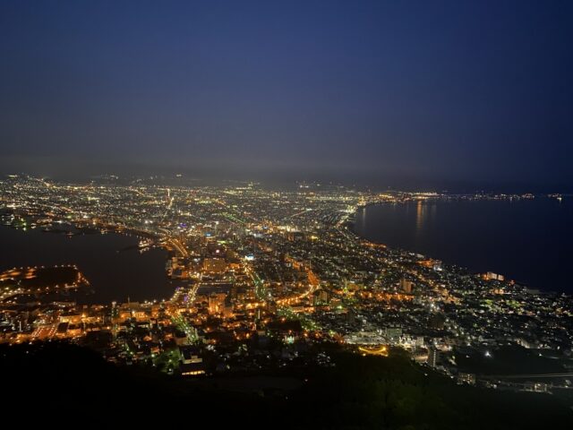 箱館山からみる函館の夜景